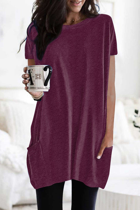 Casual Oversize T-Shirt With Pockets